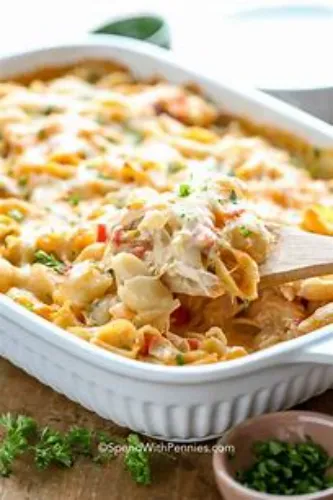 Cheesy chicken casserole